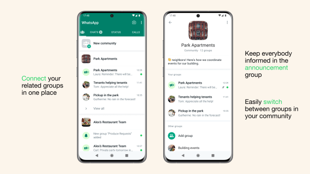 WhatsApp Launches New “Communities” Feature to Bring Group Chats Together