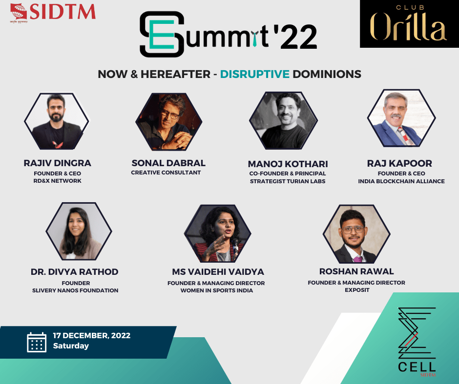 (SIDTM) Announces Its 5th Flagship Entrepreneurship Summit (E-Summit) Speakers